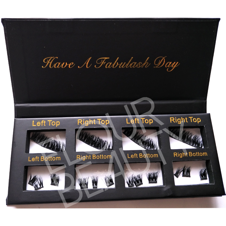 Private label 3 magnets false lashes 3d real mink wholesale ED54